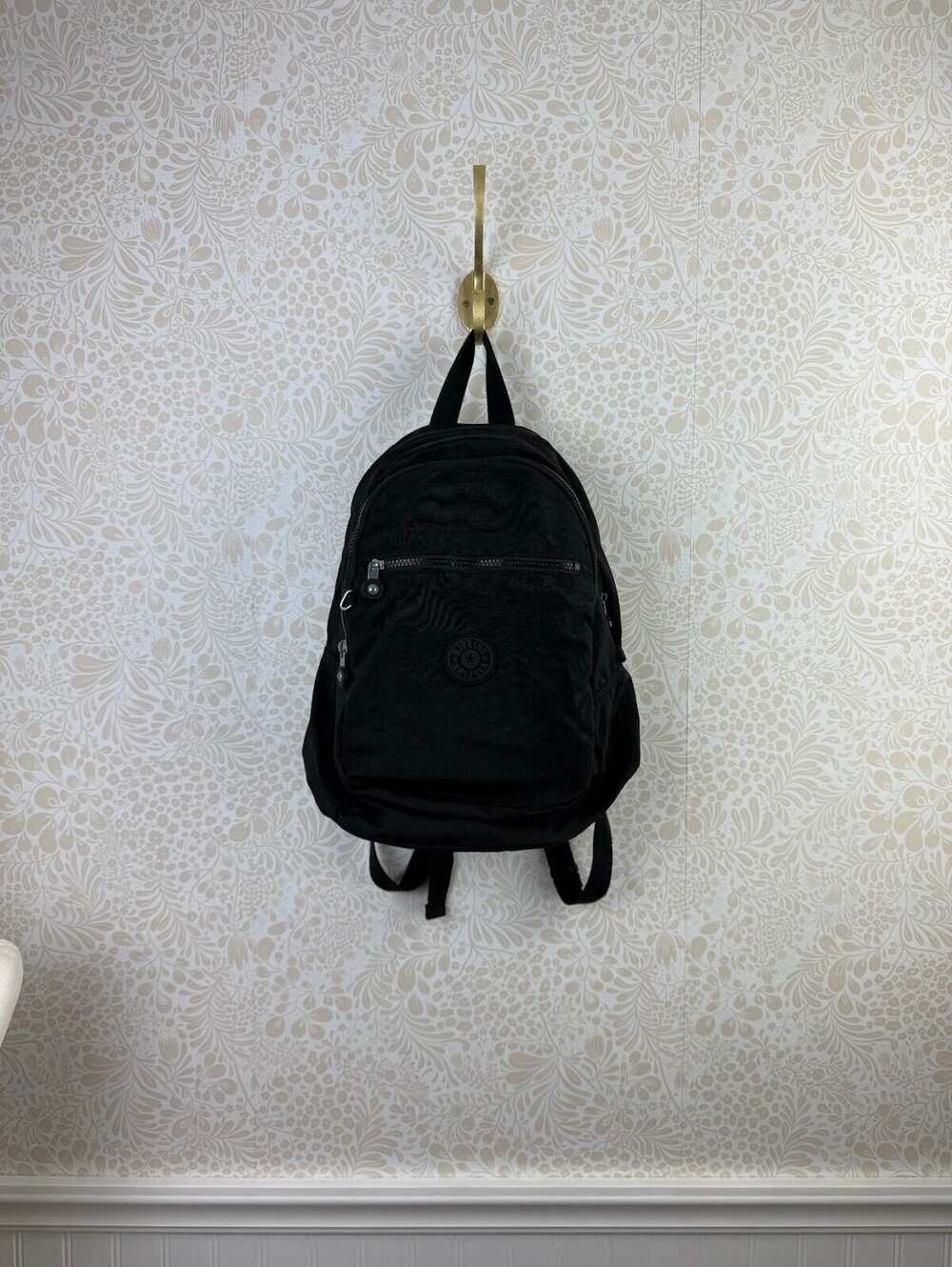 Kipling Black Challenger Mid-Size Nylon Backpack